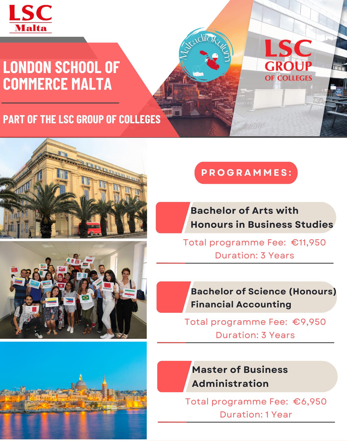 LSC Dil Okulu Fiyat Listesi Görseli